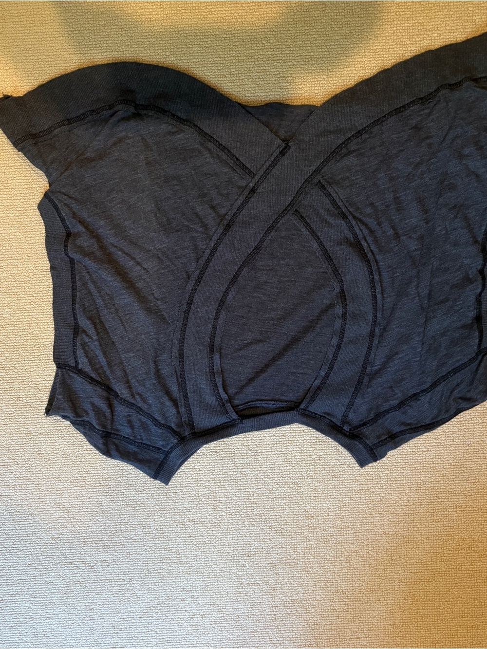 FP Movement by Free People Charcoal Gray Open-Back Muscle Tee - Picture 4 of 5